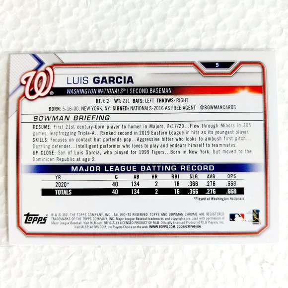 Washington Nationals 6 Card Lot - BSBL [30_2] - Picture 7 of 13